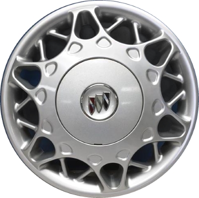 Buick Century 1997-2005, Plastic 24 Slot, Single Hubcap or Wheel Cover For 15 Inch Steel Wheels. Hollander Part Number H1153B.