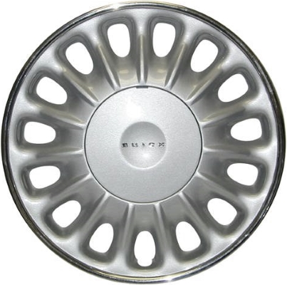 Buick LeSabre 2000-2005, Plastic 15 Hole, Single Hubcap or Wheel Cover For 15 Inch Steel Wheels. Hollander Part Number H1151.