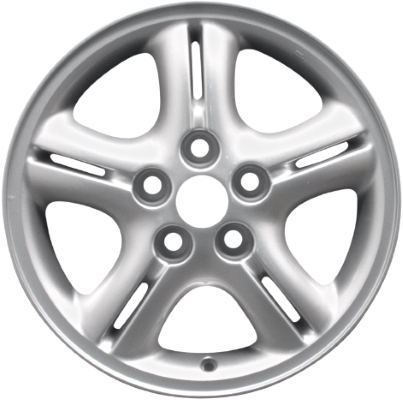 Dodge Stratus 2003-2005 powder coat silver 16x6 aluminum wheels or rims. Hollander part number ALY2204, OEM part number Not Yet Known.