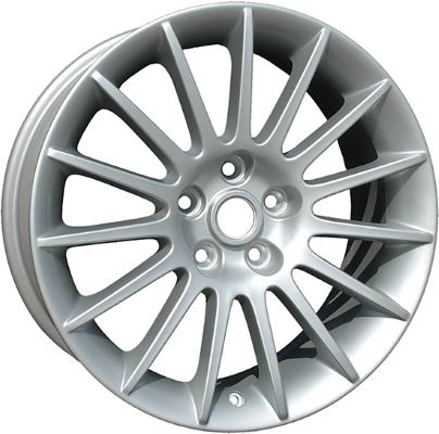 Chrysler Sebring 2003-2005 powder coat silver 17x6.5 aluminum wheels or rims. Hollander part number ALY2208, OEM part number Not Yet Known.