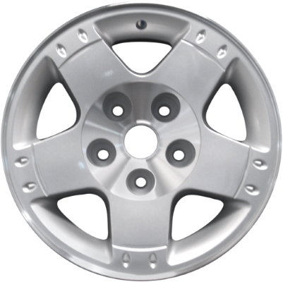 Dodge Durango 2004-2005, Ram 1500 2002-2006 silver machined 17x8 aluminum wheels or rims. Hollander part number 2164/2234, OEM part number Not Yet Known.
