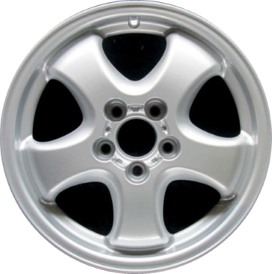 Ford Taurus 2003-2007 powder coat silver 16x6 aluminum wheels or rims. Hollander part number ALY3583, OEM part number 4F1Z1007CA.