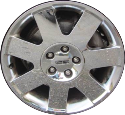 Lincoln LS 2004-2005 chrome 17x7.5 aluminum wheels or rims. Hollander part number ALY3592, OEM part number Not Yet Known.