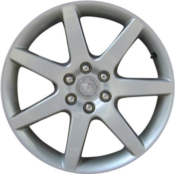 Cadillac CTS-V 2004-2010, STS-V 2006-2010 powder coat hyper silver 18x8.5 aluminum wheels or rims. Hollander part number 4583, OEM part number 9595354.