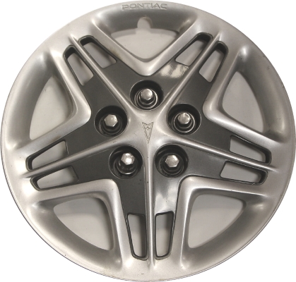 Pontiac Bonneville 2000-2003, Plastic 5 Triple Spoke, Single Hubcap or Wheel Cover For 16 Inch Steel Wheels. Hollander Part Number H5117A.