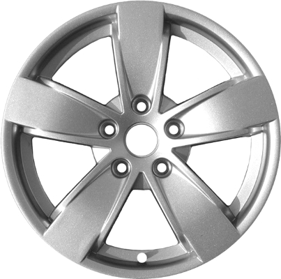 Pontiac GTO 2004-2006 powder coat silver 17x8 aluminum wheels or rims. Hollander part number ALY6570U20.LS04, OEM part number 92159045, 92176996.