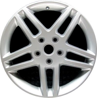 Pontiac Grand Prix 2005-2007 powder coat silver 17x6.5 aluminum wheels or rims. Hollander part number ALY6589U20.PS02, OEM part number 9595978.