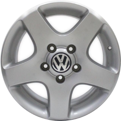 Volkswagen Touareg 2004-2010 powder coat silver 17x7.5 aluminum wheels or rims. Hollander part number ALY69798, OEM part number 7L6601025BZ31.