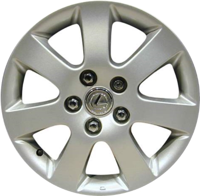 Lexus IS300 2002-2004 powder coat silver 16x6.5 aluminum wheels or rims. Hollander part number ALY74174, OEM part number Not Yet Known.