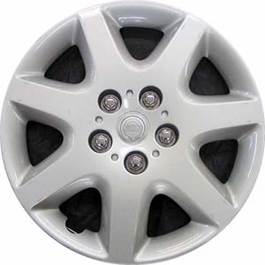 Chrysler Sebring 2003-2005, Plastic 7 Spoke, Single Hubcap or Wheel Cover For 16 Inch Steel Wheels. Hollander Part Number H8015.