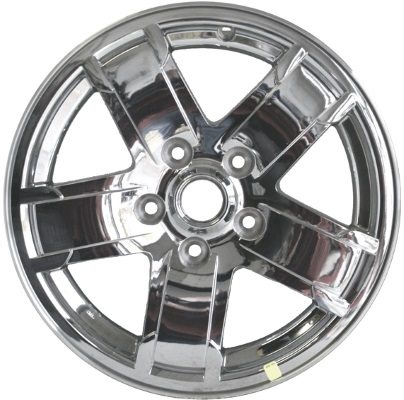 Jeep Grand Cherokee 2005-2007 chrome clad 17x7.5 aluminum wheels or rims. Hollander part number ALY9054U86, OEM part number Not Yet Known.