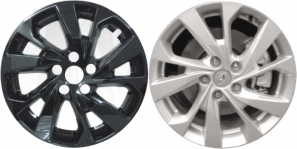 IMP-7709GB Hyundai Tucson Black Wheel Skins (Hubcaps/Wheelcovers) 17 Inch Set