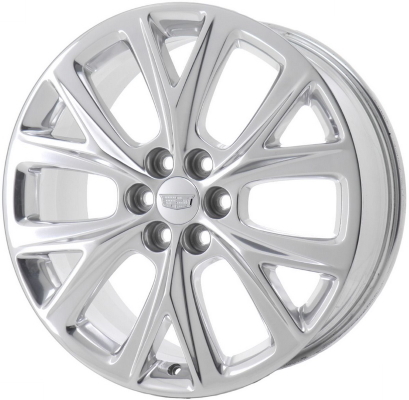 Cadillac XT5 2017-2020, XT6 2020 polished 20x8 aluminum wheels or rims. Hollander part number 4835A80, OEM part number 23403703, 84520430.