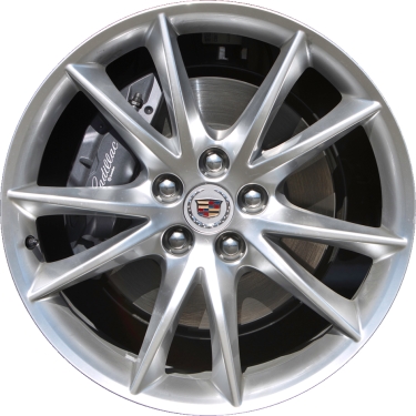 Cadillac XTS 2013-2019 powder coat hyper silver 20x8.5 aluminum wheels or rims. Hollander part number ALY4698, OEM part number 22887107.
